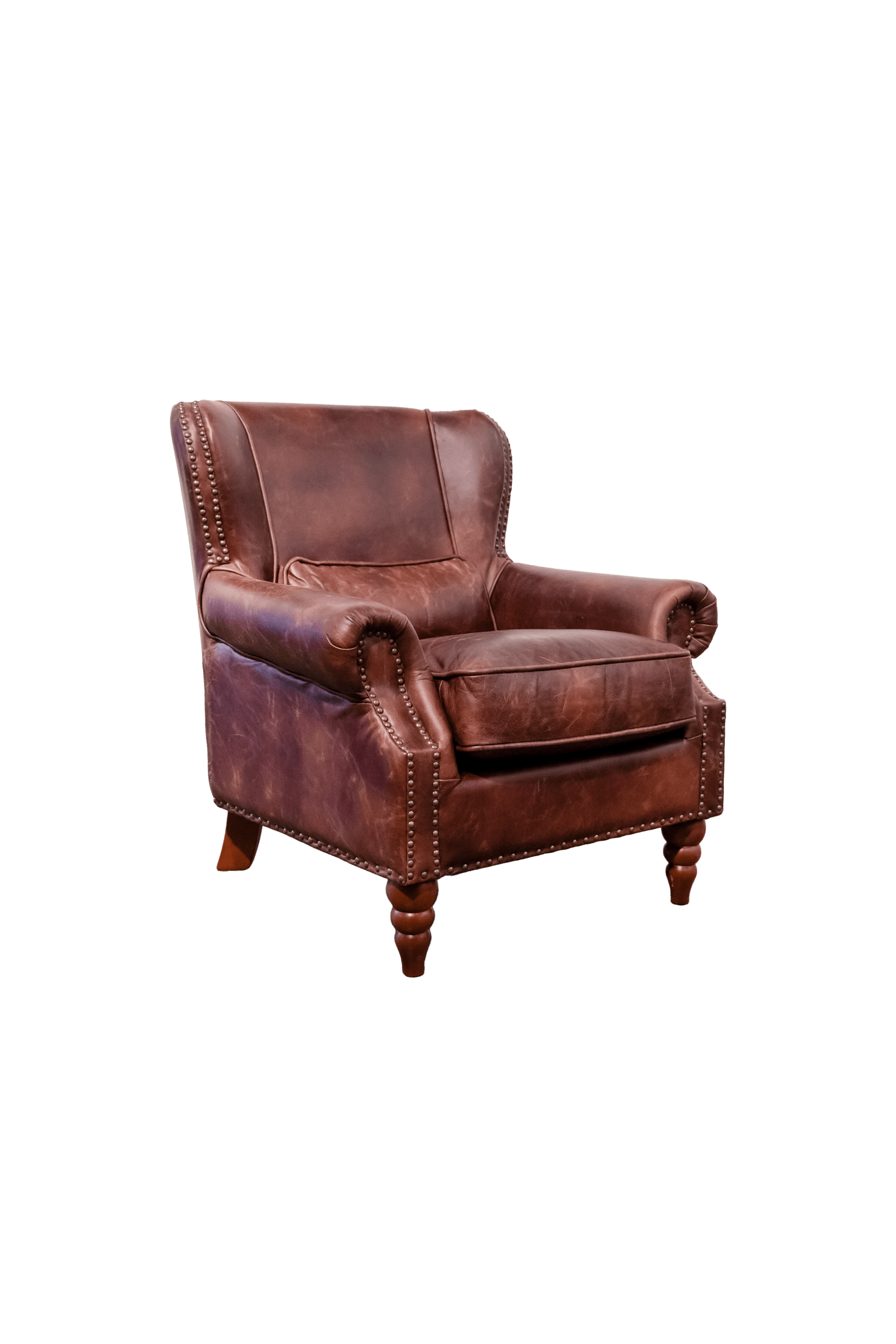 DEPOT VINTAGE LEATHER CIGAR CHAIR